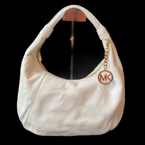 Michael Kors Optic white hobo shoulder bag